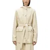 Rains Curve Waterproof Rain Jacket In Neutral