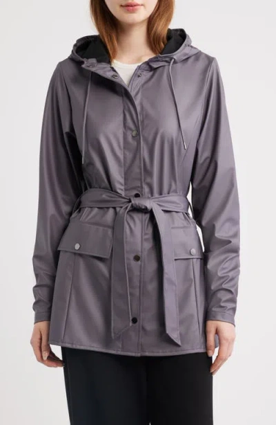 Rains Curve Waterproof Rain Jacket In Gray