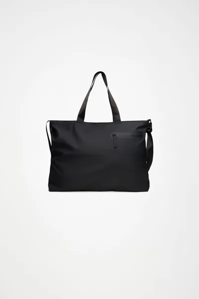 Rains Dash Messenger Tote Bag In Black