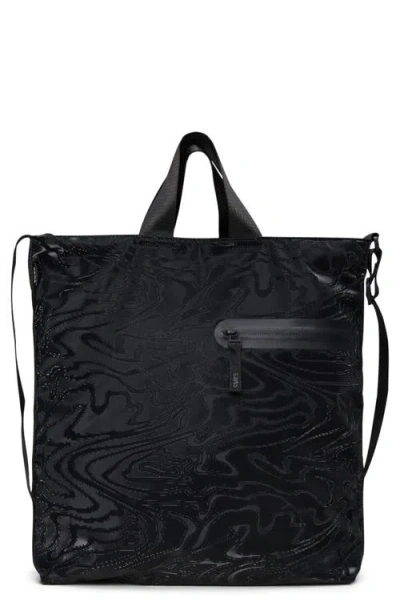 Rains Dash Waterproof Coated Canvastote In Black