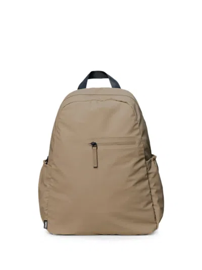 Rains Dash Zip-fastening Logo-patch Backpack In Brown