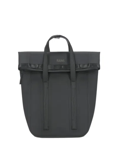 Rains Deep Water Roll-top Tote Backpack In Black