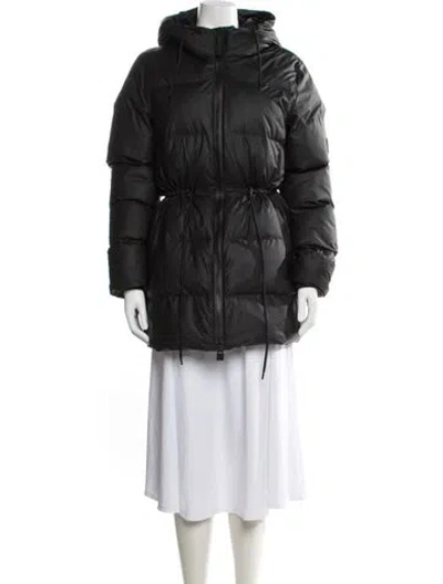 Pre-owned Rains Down Coat In Black