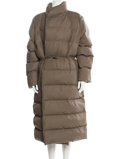 Pre-owned Rains Down Coat In Brown