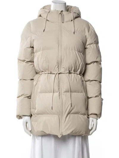 Pre-owned Rains Down Coat In Neutral