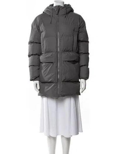 Pre-owned Rains Down Coat W/ Tags In Gray