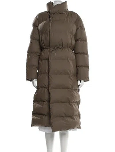 Pre-owned Rains Down Jacket In Brown