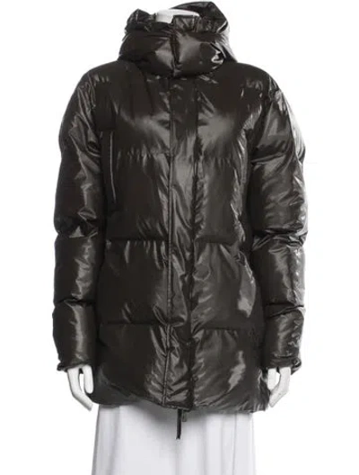Pre-owned Rains Down Jacket In Brown