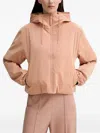 Rains Drawstring Hooded Jacket In Pink