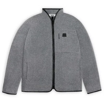 Rains Durban Fleece Jacket In Grey