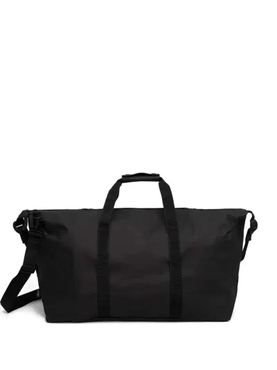 Rains Embossed-logo Duffle Bag In Black