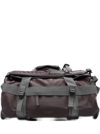Rains Embossed-logo Holdalls Bag In Purple