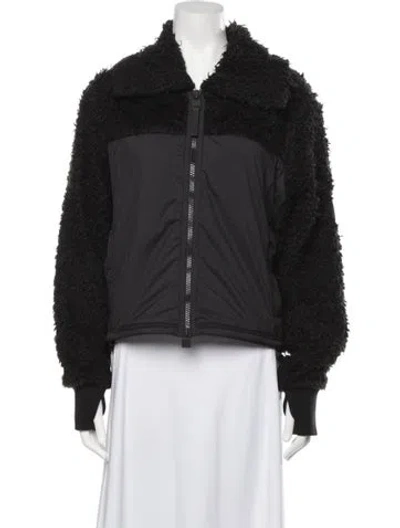 Pre-owned Rains Faux Fur Jacket W/ Tags In Black
