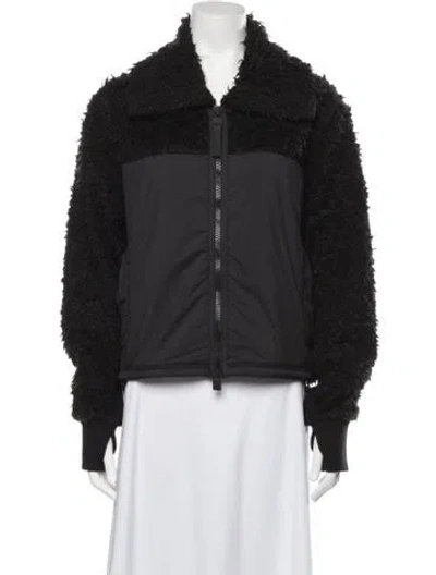 Pre-owned Rains Faux Fur Jacket W/ Tags In Black