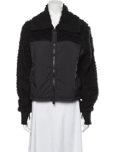 Pre-owned Rains Faux Fur Jacket W/ Tags In Black