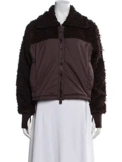 Pre-owned Rains Faux Fur Jacket W/ Tags In Brown