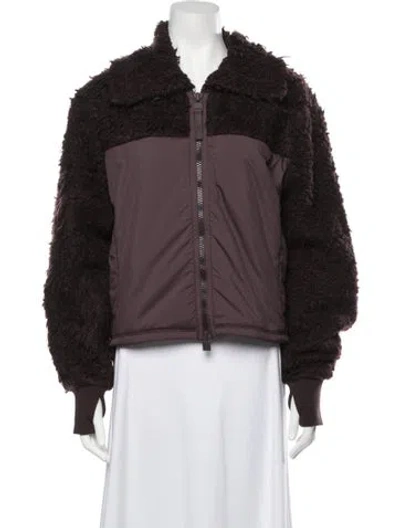 Pre-owned Rains Faux Fur Jacket W/ Tags In Brown