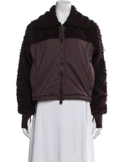 Pre-owned Rains Faux Fur Jacket W/ Tags In Brown