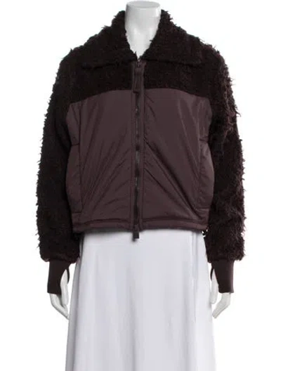 Pre-owned Rains Faux Fur Jacket W/ Tags In Brown