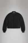 Rains Female Banja Liner Bomber W Jacket In Black