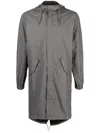 Rains Fishtail Parka In Grau