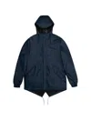 Rains Fishtail Drawstring-hem Jacket In Blue