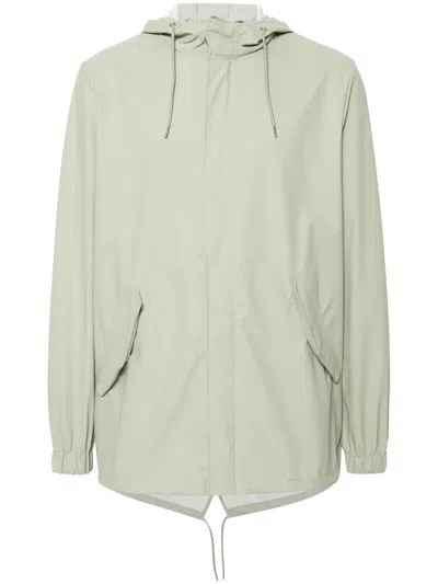 Rains Fishtail Hooded Jacket In Grün
