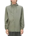 Rains Fishtail Hooded Waterproof Rain Jacket In Drift