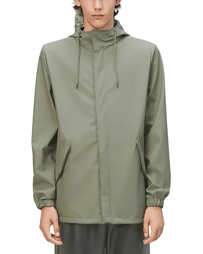 Rains Fishtail Hooded Rain Jacket In Drift