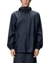 Rains Fishtail Hooded Rain Jacket In Navy