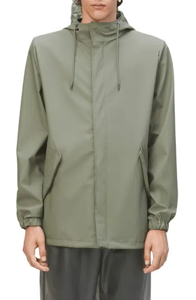 Rains Fishtail Hooded Waterproof Rain Jacket In Multi