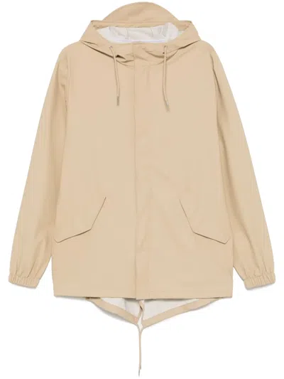 Rains Fishtall Jacket In Beige