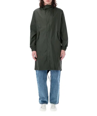 Rains Fishtail Jacket In Green