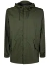 Rains Long Raincoat With Hood And Pockets