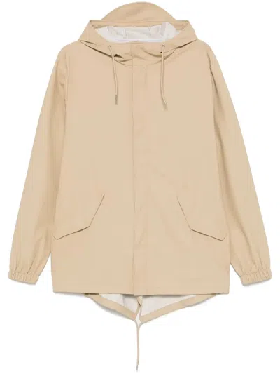 Rains Fishtall Jacket In Beige