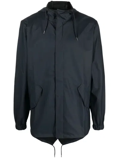 Rains Fishtall Jacket Clothing In Blue