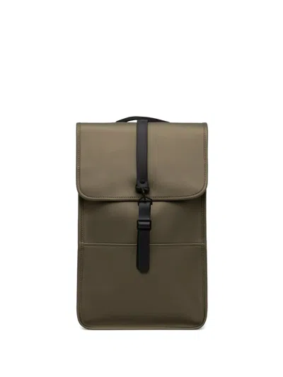 Rains Flap Buckle Backpack In Green