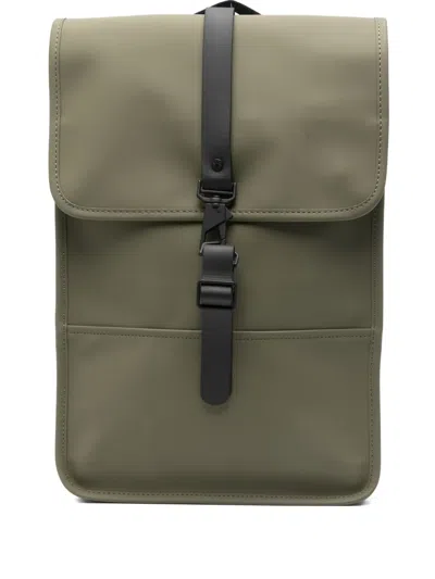 Rains Flap-fastening Backpack In Green