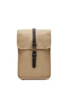 Rains Flap Strap Backpack In Brown