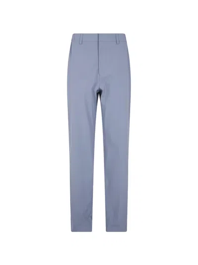 Rains Flat-front Trousers In Blue
