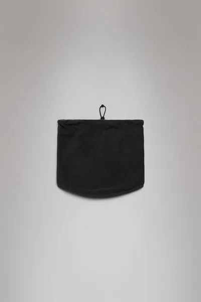 Rains Fleece Tube Scarf In Black