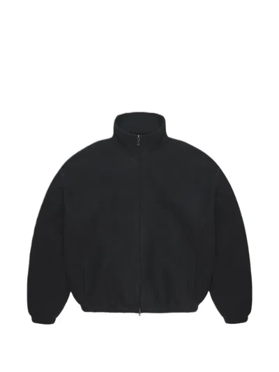 Rains Fleece-texture High-neck Jacket In Multi