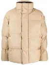 Rains Funnel-neck Padded Jacket In Neutrals