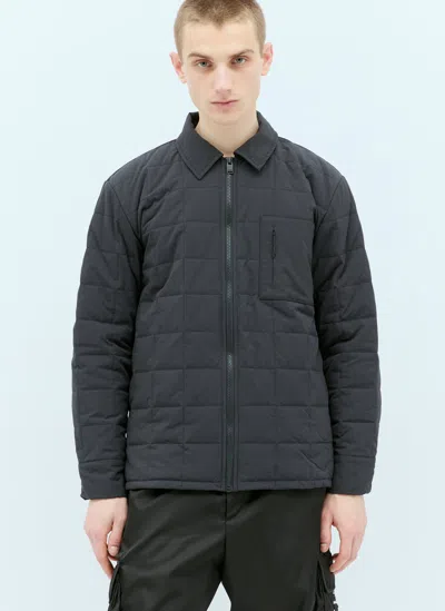 Rains Giron Liner Overshirt Jacket In Black