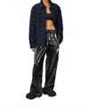 Rains Giron Liner Overshirt T1 Jacket In Navy In Blue