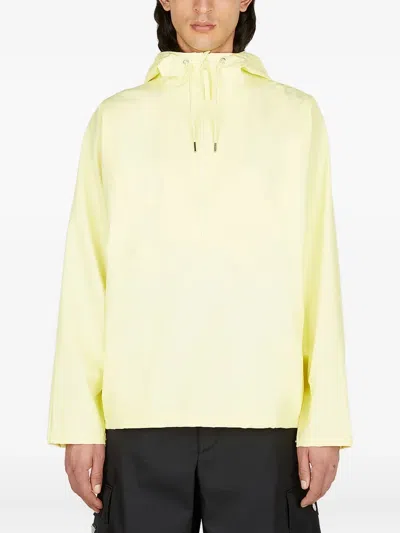 Rains Half-zip Hoodie In Green