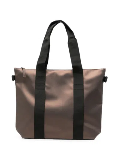 Rains Mini W3 Webbing-strap Tote Bag In Blue