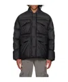 Rains Harbin Long-sleeved Cotton Suit In Black