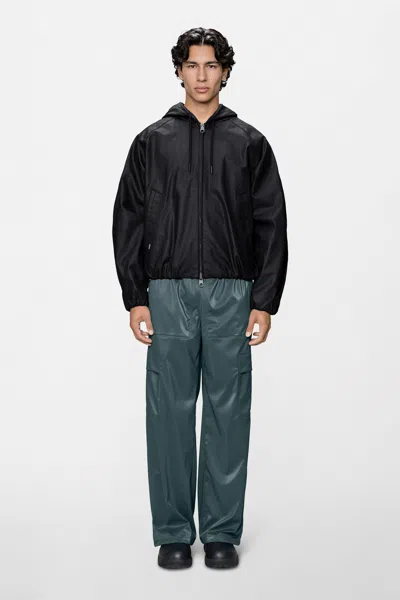 Rains Heavy Woven Jacket In Black