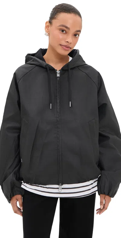 Rains Heavy Woven Jacket Black